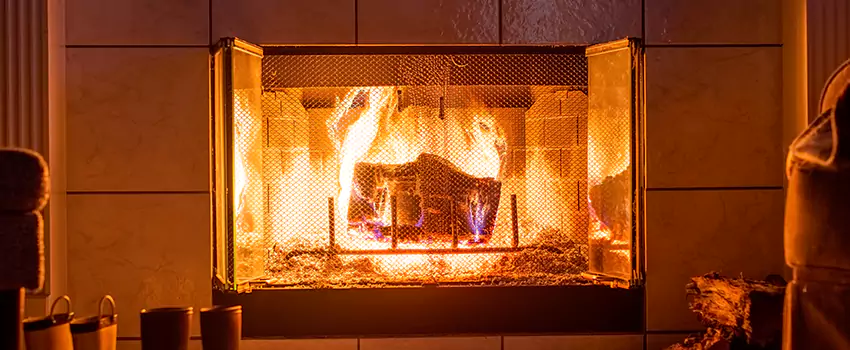 Mendota Hearth Landscape Fireplace Installation in Baytown, Texas