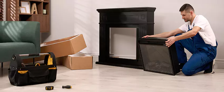 Old Rusted Metal Fireplace Repair And Replacement in Baytown, TX