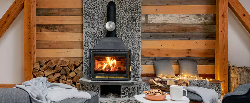 Thelin Hearth Products Direct Vent Gas Stove Fireplace Inspection in Baytown, Texas
